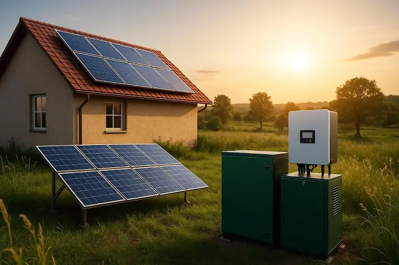 Off-Grid Solar Battery Setup Arka Energy